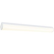 Global Industrial LED Strip Light, 40W, 4400 Lumens, 4000K, 1-10V Dimming, Polycarbonate Lens
