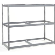 Global Industrial 3 tablettes, étagère sans boulons extra-robuste, démarreur, 72 po L x 24 po P x 96 po H, sans plate-forme