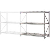 Global Industrial™ 3 Level, rack de stockage en vrac Extra HD, terrasse en acier, ajout, 96 « L x 36 » P x 96 » H