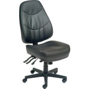 Interion® Multifunction Chair With High Back, Leather, Black