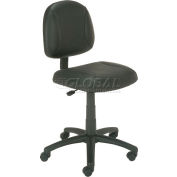 Interion® Task Chair - Synthetic Leather - Black
