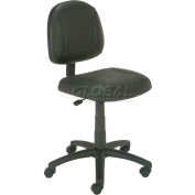 Chaise de ® interion avec le milieu du dos, cuir synthétique, noir