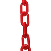 Mr. Chain Heavy Duty Plastic Chain Barrier, 2"x50'L, Red
