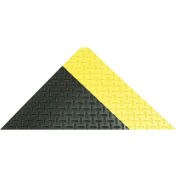 NoTrax® Diamond-Tuff Max Anti Fatigue Mat 1" Thick 2' x 75' Black/Yellow Border