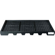 ENPAC® Black Diamond 6 Drum Spillpallet 5115-BD - Low Profile - 3000 Lb. Cap.