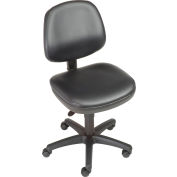 Interion® Antimicrobial Office Chair With Mid Back, Vinyl, Black