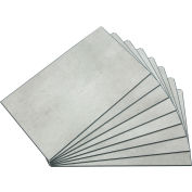 Palisade 25,6"L x 14,8"W Carreaux muraux de vinyle, Nickel frost, 8 Pack