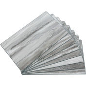 Palisade 25,6"L x 14,8"W Carreaux muraux de vinyle, Granit Hermitage, 8 Pack