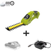 Sun Joe 24V-SSEG-LTE 24V iON+ Cordless Handheld Shrubber & Trimmer Kit W/ 2.0Ah Battery & Charger