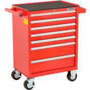 Global Industrial™ 26-3/8" x 18-1/8" x 37-13/16" 7 Tiroir Red Roller Cabinet