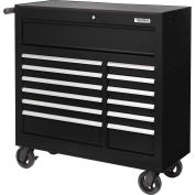 Global Industrial™ Roller Tool Cabinet, 13 Drawers, 42-3/8"W x 18"D x 38-5/8"H, Black 