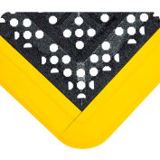 F.I.T. Kit Open Grid w/Gritshield 5/8" Thick 2.25' x 7.5' Black w/Yellow Edging