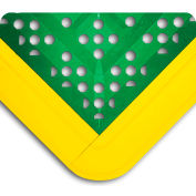 Wearwell® F.I.T.™ Emergency Eyewash Kit 5/8" Épais 2,25' x 3,5' Bordure verte/jaune