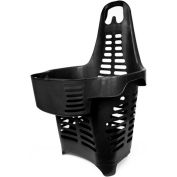 Versacart® Gendouble Black Rolling Basket 55 Litres avec 2 Roues Fixes