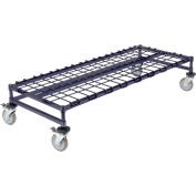 Nexel® Poly-Z-Brite® Mobile Dunnage Rack 48"W X 24"D - 4 Roulettes pivotantes