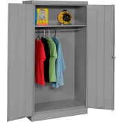 Tennsco norme armoire armoire 1471-MGY - 36 x 18 x 72 gris moyen non assemblés