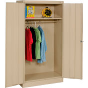 Tennsco Standard Wardrobe Cabinet 1471-SND - 36x18x72 Sand Unassembled