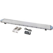 Wolo® Roof Mount LED Warning Light 57" Low Profile Design. Led bleues De l’objectif clair - 575B-57