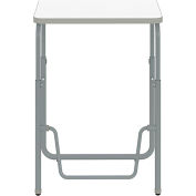 Safco® AlphaBetter 2.0 Height Adjustable Desk, Pendulum Bar 29"-43"H, Dry Erase