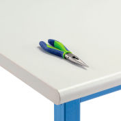 Global Industrial Workbench Top, Plastic Laminate Safety Edge, 60"W x 30"D x 1-5/8" Thick