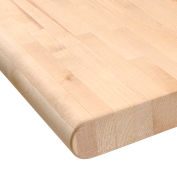 Global Industrial Workbench Top, Maple Boos Butcher Block Safety Edge, 48"Wx30"Dx1-3/4" Thick