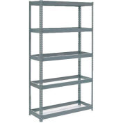 Global Industrial 5 tablettes, étagère sans boulons extra-robuste, démarreur, 48 po L x 24 po P x 84 po H, sans plate-forme