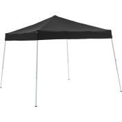 Global Industrial™ Portable Pop-Up Canopy, Slant-Leg, 10'L x 10'W x 8'11"H, Black