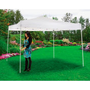 Global Industrial™ Portable Straight Leg Pop Up Canopy, 10'L x 10'W x 10'1"H, White