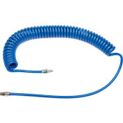 Cejn® PUR Hose Kit 1/4" ID 20' OAL 1/4" MNPT, Spiral Non-Braided Blue 1/4" Body Size Nipple