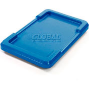 Global Industrial Blue Lid For Cross Stack And Nest Tote 25-1/8 x 16 x 8-1/2 - Pkg Qty 6
