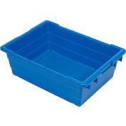 Quantique Croix pile Nest cuve TUB2417-8-23-3/4 x 17-1/4 x 8 bleu, qté par paquet : 6