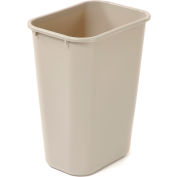 Corbeille à papier Rubbermaid, 10 gallons, plastique, beige