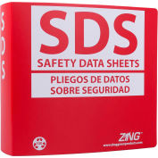 ZING Eco GHS-SDS Binder (English/Spanish), 3.0" Ring, Recycled Poly, 6035