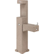 Global Industrial™ Outdoor Drinking Fountain with Bottle Filler, Rotocast Granite Finish