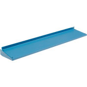 Étagère supérieure en acier industriel™ durable mondial, 72 po L x 12 po P, bleu