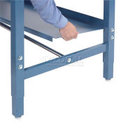 Global Industrial™ Étagère inférieure en acier, 72 « L x 14 « D, Bleu