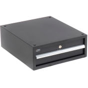 Global Industrial Steel Drawer W/ Cylinder Lock, 17-1/4"W x 20"D, Black
