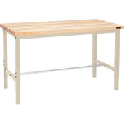Global Industrial™ 72 x 36 Ajustable Height Workbench Square Tube Leg Global Industrial™ 10 x 11 - Bord de la place Maple -Tan