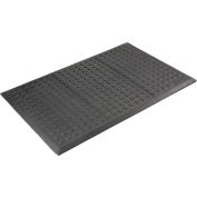 Wearwell® Rejuvenator Squared Verrouillage Tile 5/8" Épais 3' x 5' Noir
