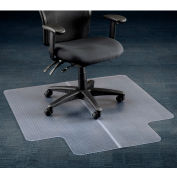 Interion® Office Chair Mat for Carpet - 45"W x 53"L with 25" x 12" Lip - Straight Edge