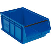Quantum Plastic Magnum Stacking Bin, 18-3/8"W x 29"D x 11-7/8"H, Bleu
