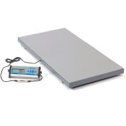Brecknell PS500 Series Low Profile Digital Floor Scale, 500 lb x 0,2 lb, plate-forme 42 « x22 »