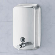 Global Industrial™ inox Vertical de savon liquide distributeur - 1000 ml