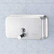 Distributeur à savon liquide horizontal en acier inoxydable Global Industrial™ - 1000 ml