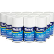 Global Industrial™ automatique Air Freshener recharges, frais lin 7 oz. Pouvez - recharges 12/caisse