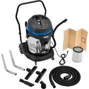 Global Industrial™ Aspirateur humide/sec en acier inoxydable, bouchon de 16 gallons.