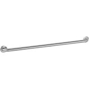 Global Industrial™ Straight Grab Bar, Satin Stainless Steel - 42"W x 1-1/2" Dia.