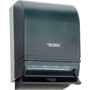 Global Industrial Push Bar Paper Towel Roll Dispenser, Smoke Gray/Beige
