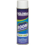 Global Industrial Air Freshener, Fresh Linen 15 oz. Can, 12 Refills/Case