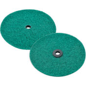 Global Industrial Replacement Scrubbing Pads for Mini Floor Scrubber, 2 Pack